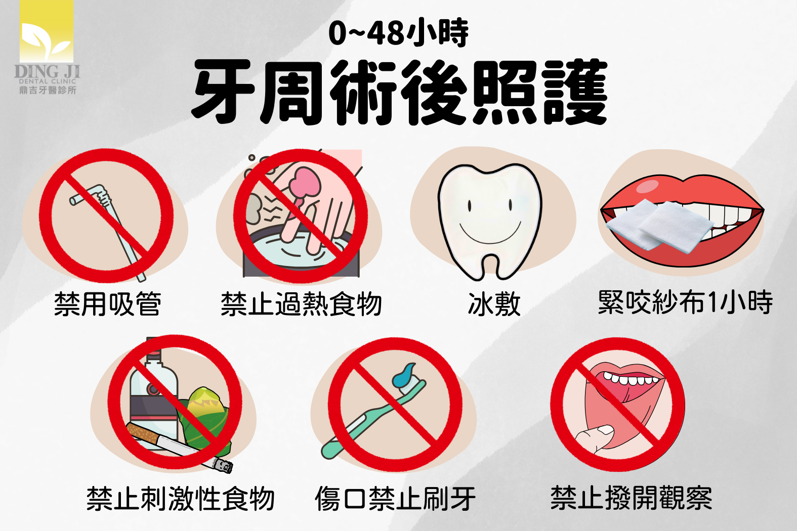 牙周術後注意事項